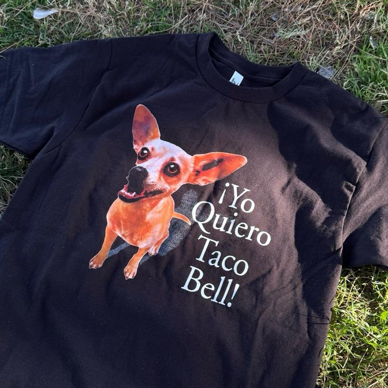 Taco Bell Chihuahua Dog 100% Cotton Tee