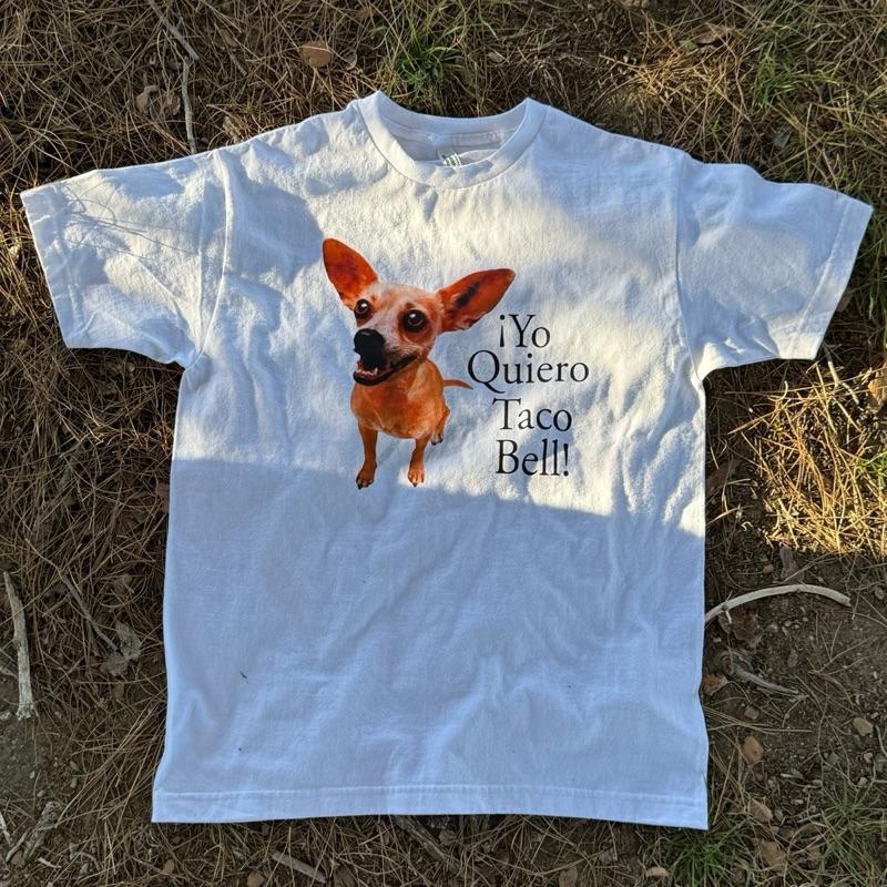 Taco Bell Chihuahua Dog 100% Cotton Tee